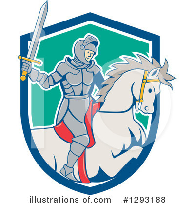 Royalty-Free (RF) Knight Clipart Illustration by patrimonio - Stock Sample #1293188