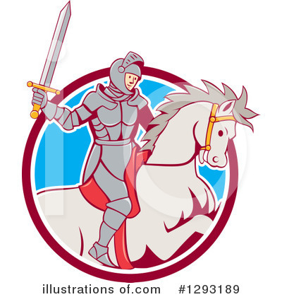 Royalty-Free (RF) Knight Clipart Illustration by patrimonio - Stock Sample #1293189