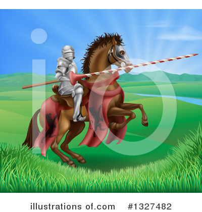 Royalty-Free (RF) Knight Clipart Illustration by AtStockIllustration - Stock Sample #1327482