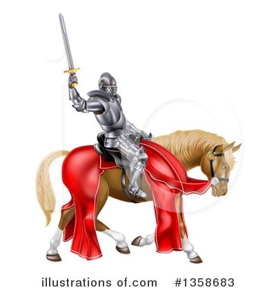 Royalty-Free (RF) Knight Clipart Illustration by AtStockIllustration - Stock Sample #1358683