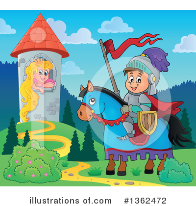 Royalty-Free (RF) Knight Clipart Illustration by visekart - Stock Sample #1362472