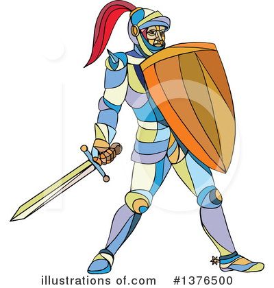 Royalty-Free (RF) Knight Clipart Illustration by patrimonio - Stock Sample #1376500