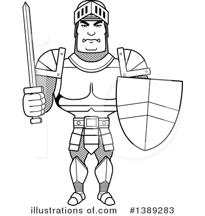 Royalty-Free (RF) Knight Clipart Illustration by Cory Thoman - Stock Sample #1389283