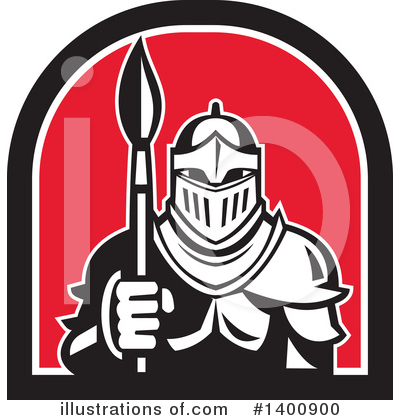 Royalty-Free (RF) Knight Clipart Illustration by patrimonio - Stock Sample #1400900