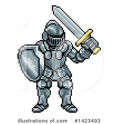 Royalty-Free (RF) Knight Clipart Illustration by AtStockIllustration - Stock Sample #1423493