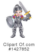 Knight Clipart #1427852 by AtStockIllustration