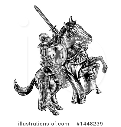 Royalty-Free (RF) Knight Clipart Illustration by AtStockIllustration - Stock Sample #1448239