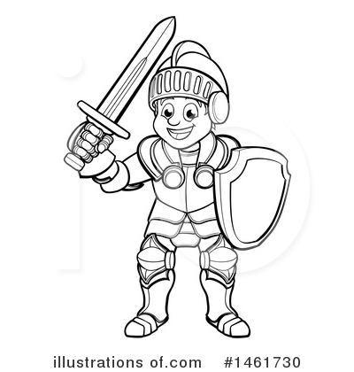 Royalty-Free (RF) Knight Clipart Illustration by AtStockIllustration - Stock Sample #1461730