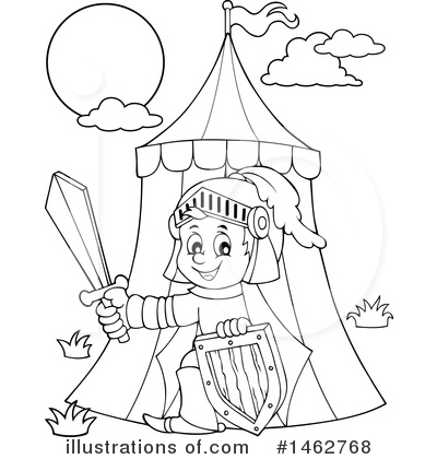Royalty-Free (RF) Knight Clipart Illustration by visekart - Stock Sample #1462768