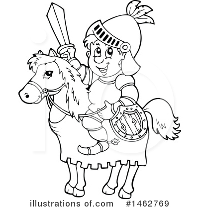 Royalty-Free (RF) Knight Clipart Illustration by visekart - Stock Sample #1462769