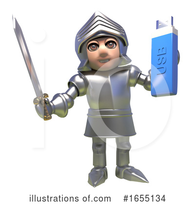 Royalty-Free (RF) Knight Clipart Illustration by Steve Young - Stock Sample #1655134