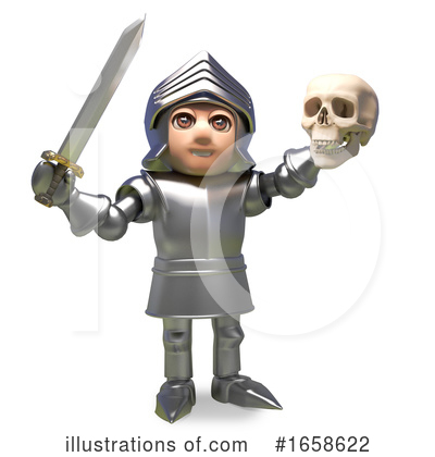 Knight Clipart #1658622 by Steve Young