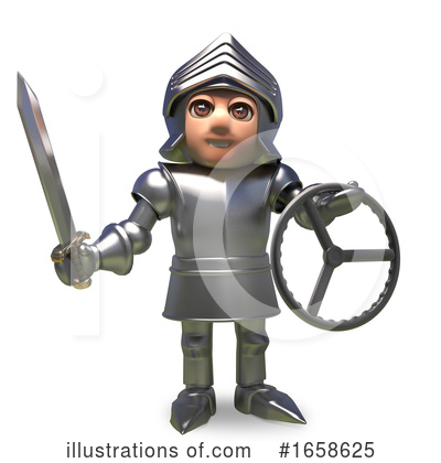 Knight Clipart #1658625 by Steve Young