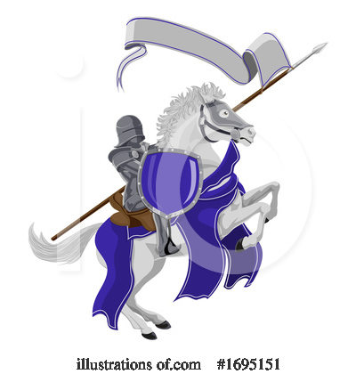 Royalty-Free (RF) Knight Clipart Illustration by AtStockIllustration - Stock Sample #1695151