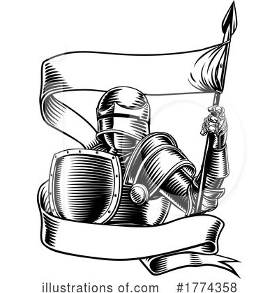 Royalty-Free (RF) Knight Clipart Illustration by AtStockIllustration - Stock Sample #1774358