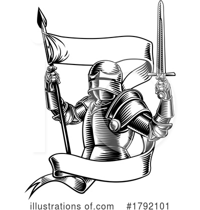 Royalty-Free (RF) Knight Clipart Illustration by AtStockIllustration - Stock Sample #1792101