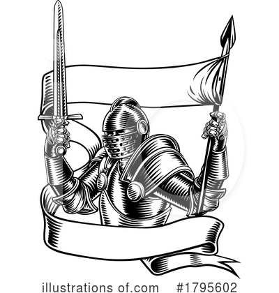 Royalty-Free (RF) Knight Clipart Illustration by AtStockIllustration - Stock Sample #1795602
