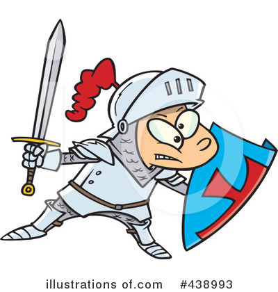 Royalty-Free (RF) Knight Clipart Illustration by toonaday - Stock Sample #438993