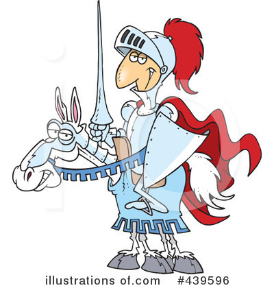Royalty-Free (RF) Knight Clipart Illustration by toonaday - Stock Sample #439596