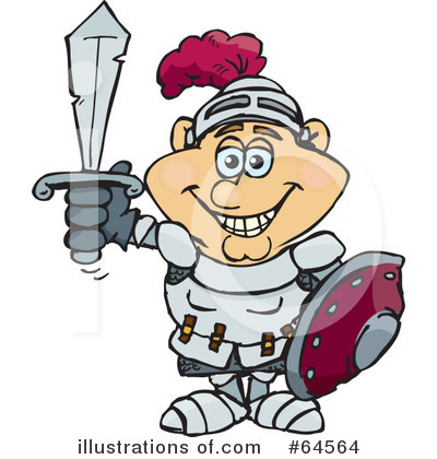Knight Clipart #64564 by Dennis Holmes Designs