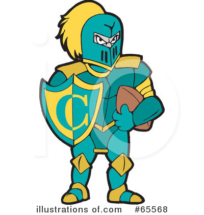 Royalty-Free (RF) Knight Clipart Illustration by Dennis Holmes Designs - Stock Sample #65568