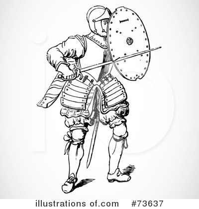 Royalty-Free (RF) Knight Clipart Illustration by BestVector - Stock Sample #73637