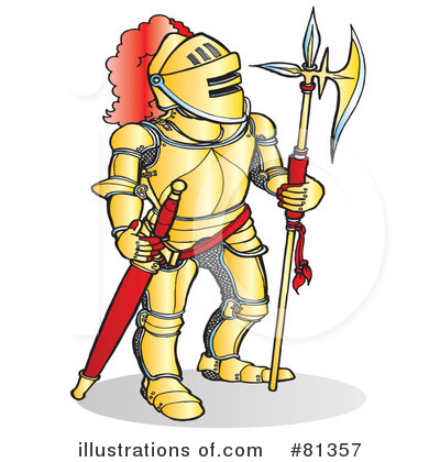 Royalty-Free (RF) Knight Clipart Illustration by Snowy - Stock Sample #81357