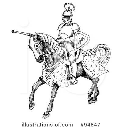 Royalty-Free (RF) Knight Clipart Illustration by C Charley-Franzwa - Stock Sample #94847