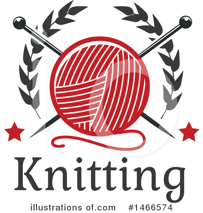 Royalty-Free (RF) Knitting Clipart Illustration by Vector Tradition SM - Stock Sample #1466574
