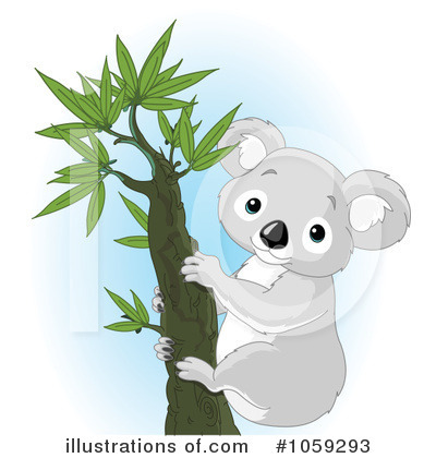 Royalty-Free (RF) Koala Clipart Illustration by Pushkin - Stock Sample #1059293