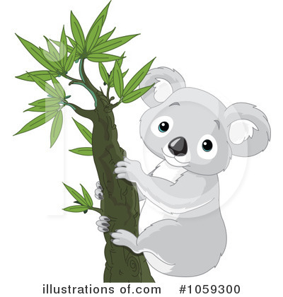 Royalty-Free (RF) Koala Clipart Illustration by Pushkin - Stock Sample #1059300