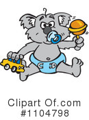 Koala Clipart #1104798 by Dennis Holmes Designs