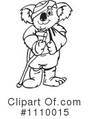 Koala Clipart #1110015 by Dennis Holmes Designs