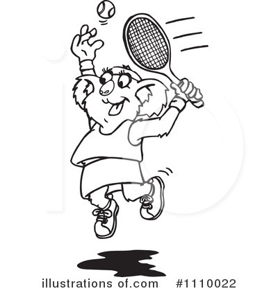 Tennis Clipart #1110022 by Dennis Holmes Designs
