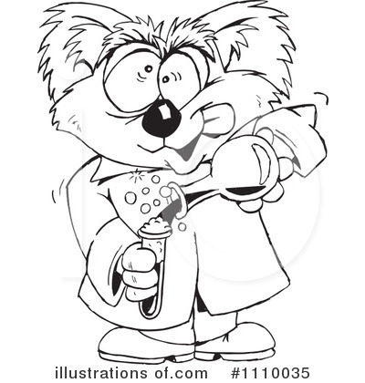 Royalty-Free (RF) Koala Clipart Illustration by Dennis Holmes Designs - Stock Sample #1110035