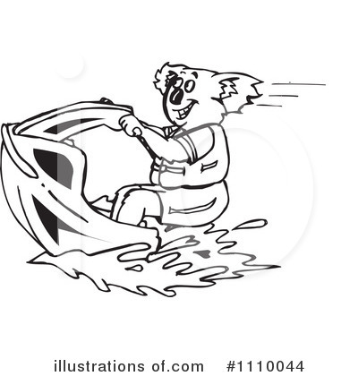 Jet Ski Clipart #1110044 by Dennis Holmes Designs