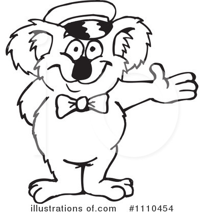 Royalty-Free (RF) Koala Clipart Illustration by Dennis Holmes Designs - Stock Sample #1110454