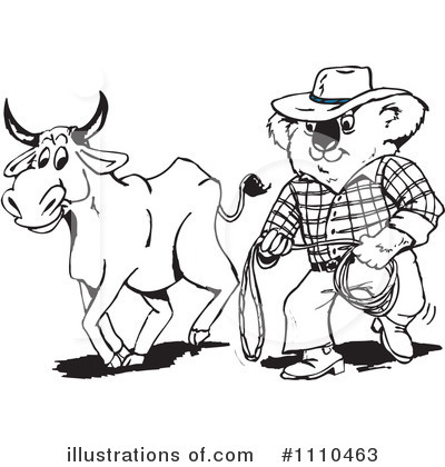Cowboy Clipart #1110463 by Dennis Holmes Designs