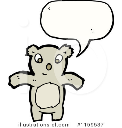 Royalty-Free (RF) Koala Clipart Illustration by lineartestpilot - Stock Sample #1159537