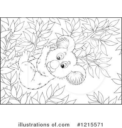 Royalty-Free (RF) Koala Clipart Illustration by Alex Bannykh - Stock Sample #1215571