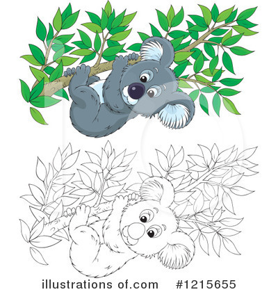 Koala Clipart #1215655 by Alex Bannykh
