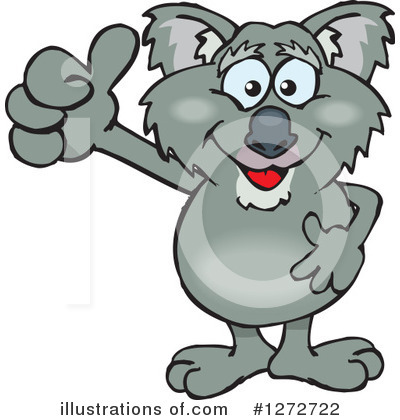 Royalty-Free (RF) Koala Clipart Illustration by Dennis Holmes Designs - Stock Sample #1272722