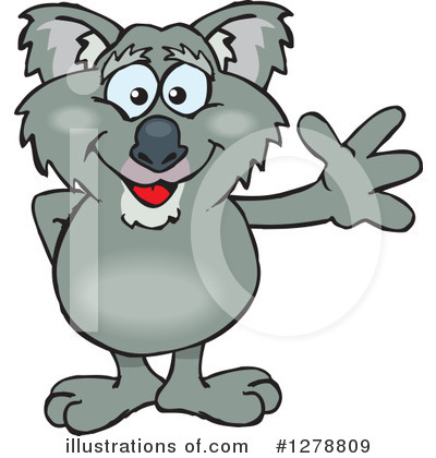 Royalty-Free (RF) Koala Clipart Illustration by Dennis Holmes Designs - Stock Sample #1278809