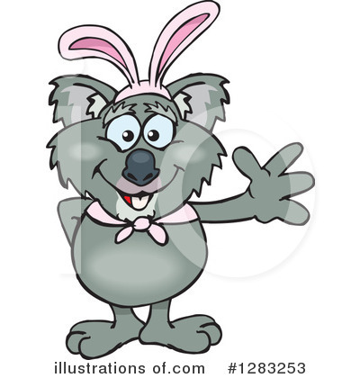 Royalty-Free (RF) Koala Clipart Illustration by Dennis Holmes Designs - Stock Sample #1283253