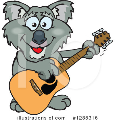 Royalty-Free (RF) Koala Clipart Illustration by Dennis Holmes Designs - Stock Sample #1285316