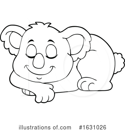 Royalty-Free (RF) Koala Clipart Illustration by visekart - Stock Sample #1631026