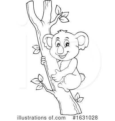 Royalty-Free (RF) Koala Clipart Illustration by visekart - Stock Sample #1631028