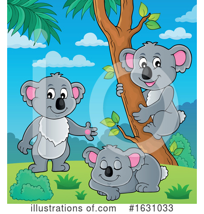 Royalty-Free (RF) Koala Clipart Illustration by visekart - Stock Sample #1631033