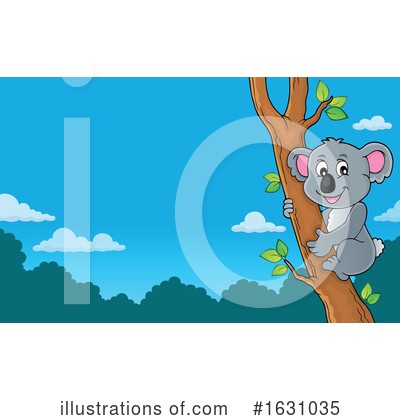 Royalty-Free (RF) Koala Clipart Illustration by visekart - Stock Sample #1631035