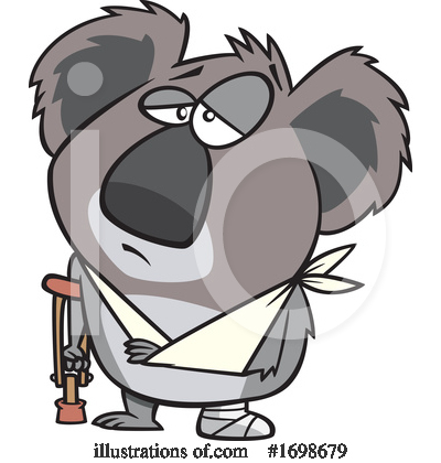 Royalty-Free (RF) Koala Clipart Illustration by toonaday - Stock Sample #1698679